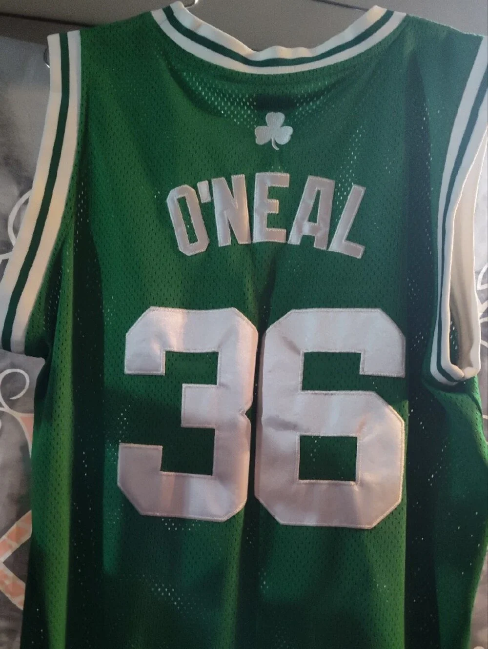 adidas Green and White Boston Celtics #36 Basketball Jersey
